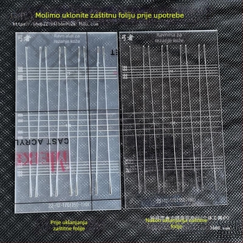 Drveni centimetarski ravnalo, set alata za šablone