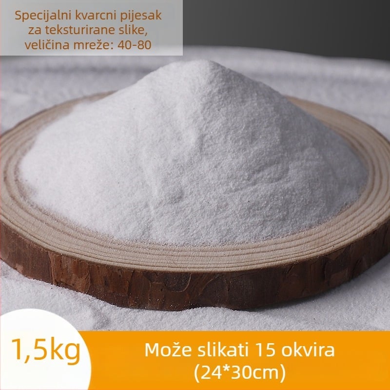 Akrilna teksturna smjesa s kvarcnim pijeskom za crtanje – trodimenzionalna tekstura, ručna izrada, Yan Cai Shangpin
