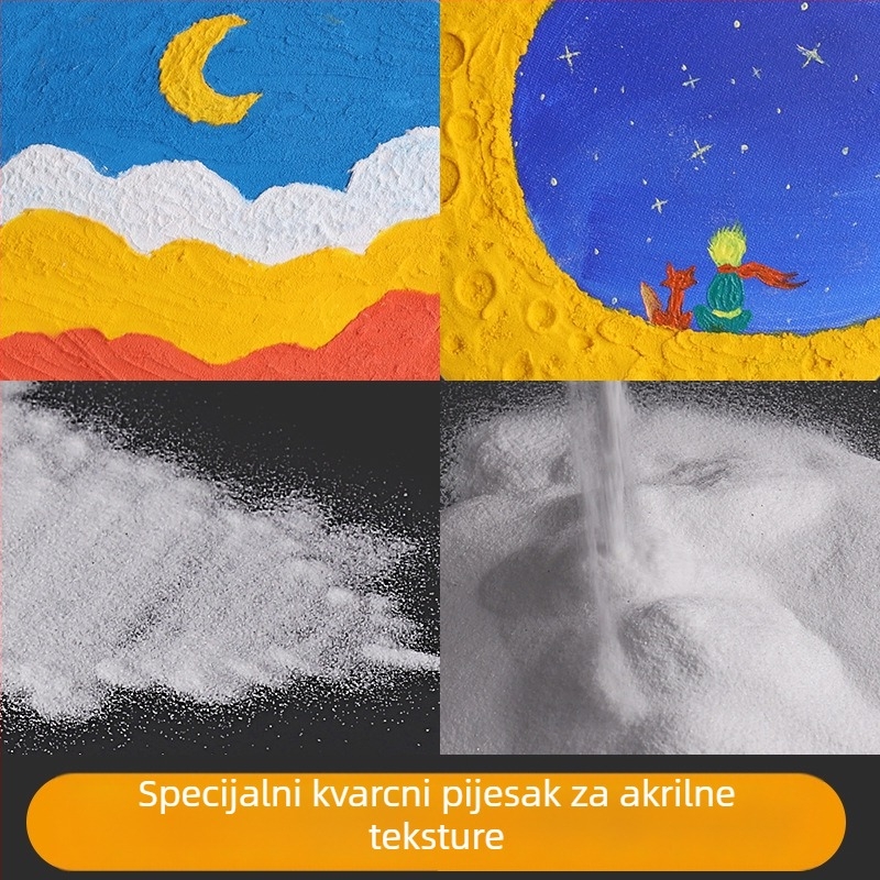 Akrilna teksturna smjesa s kvarcnim pijeskom za crtanje – trodimenzionalna tekstura, ručna izrada, Yan Cai Shangpin