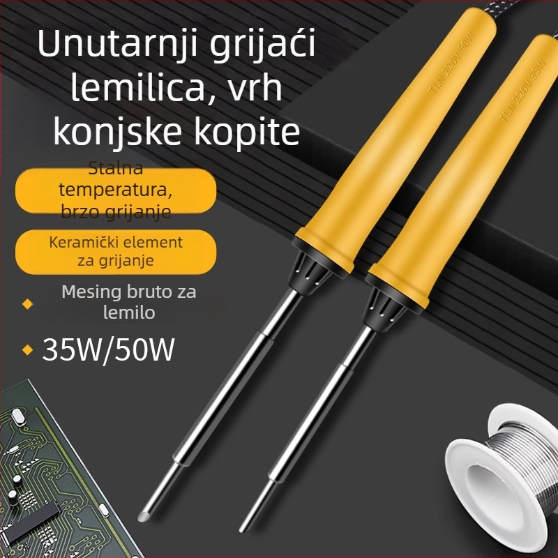 500 serija lemilice s unutarnjim grijanjem, vrhovi horseshoe i flat, 35W/50W, 220V