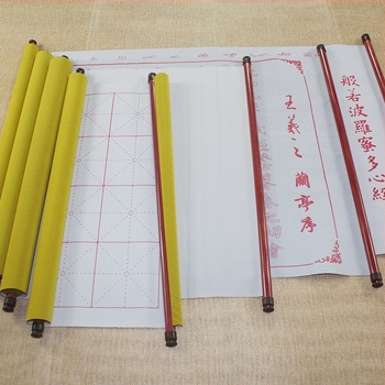 Plat za kaligrafiju za praksu s uzorkom rižaste mreže, debeli flanelni sloj, rola s osovinom, brend Deyi Hall