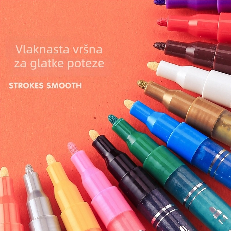Punctuation akrilni marker za kamen i keramiku – na bazi vode, marker za isticanje i akvarel marker