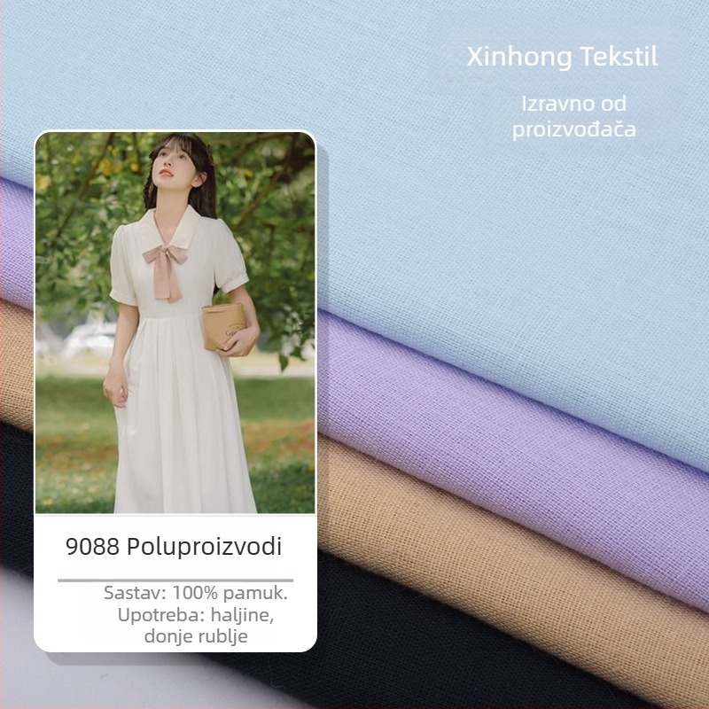 9088 poluobradena tkanina za haljine i podsuknju, 100% poliester, bojenje, GB standard, pogodna za halter top, haljinu i podlogu, ljetna upotreba, bez ispisa