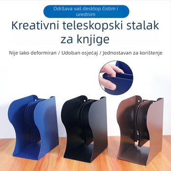 Metalni sklopivi držač za knjige J0103 – prilagodljiv, za stol, 1 kg, 24 kom./pakiranje