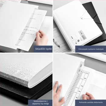 Deli 5236 PP Akordeonski dokument folder s 13 pretinaca, uredska kutija za dokumente