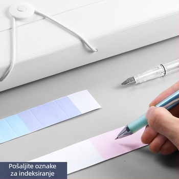 Deli 5236 PP Akordeonski dokument folder s 13 pretinaca, uredska kutija za dokumente