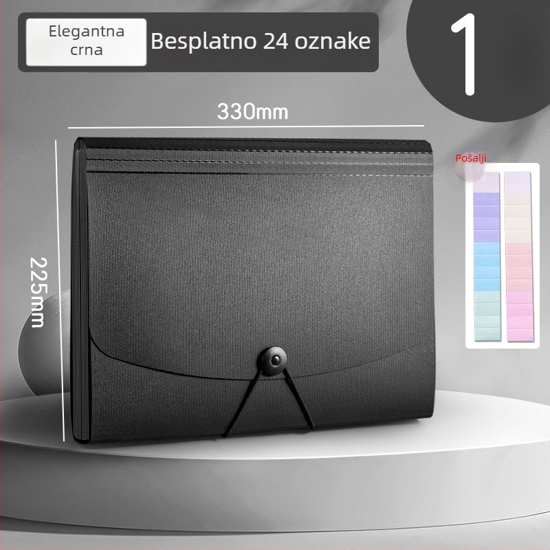 Deli 5236 PP Akordeonski dokument folder s 13 pretinaca, uredska kutija za dokumente