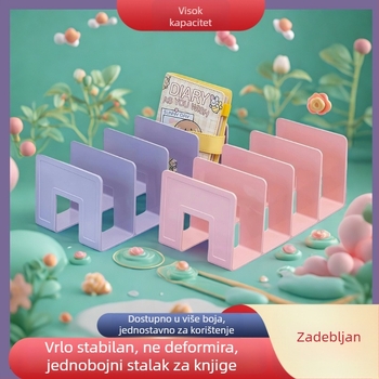 Stolni držač knjiga s velikim kapacitetom, plastična konstrukcija, model Zq-1, neto težina 150 g