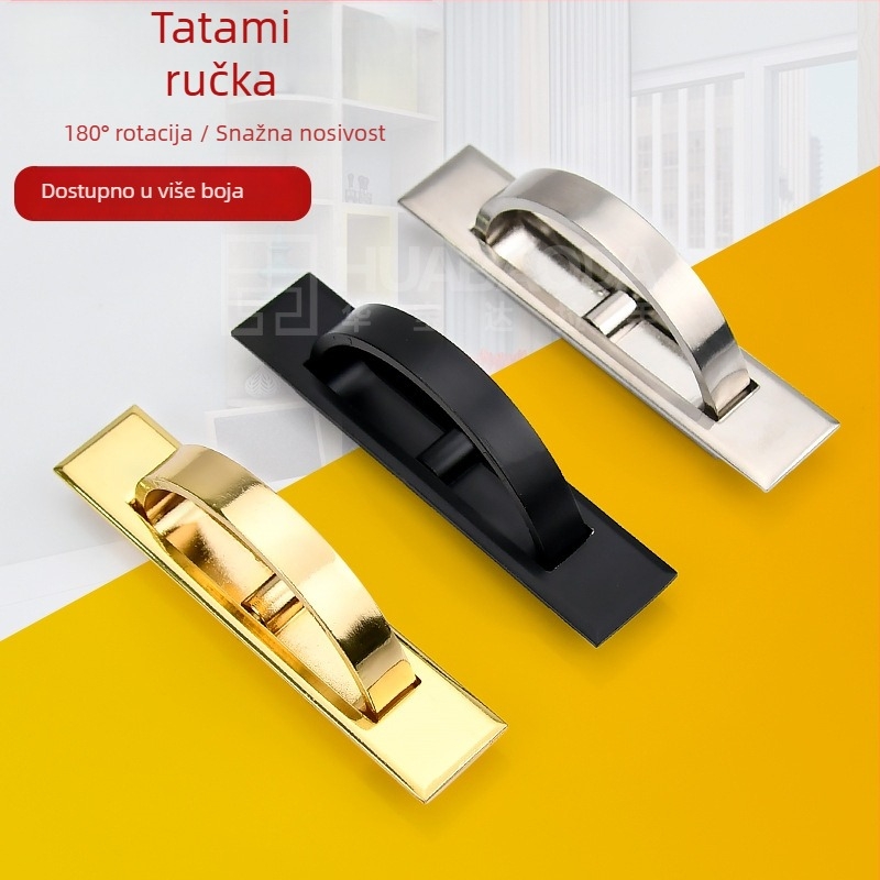 Tatami ručka za krevet — cinkova legura, elektroplatiranje, model 505, moderni minimalistički stil