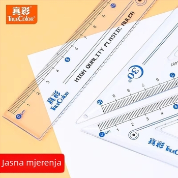 True Color Zc-rs1497 plastični set ravnala, 4-djelni