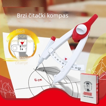 Digitalni šestar sa skalom, plastični, model 93320, 6 kom./kutija