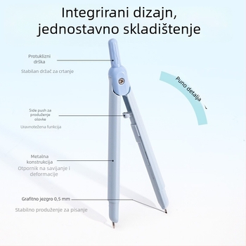Deli VC28 metalno kružilo za geometriju