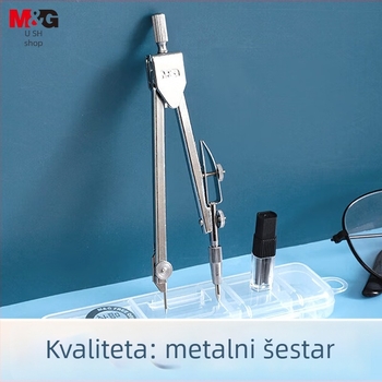 Metalni kompas ACS90829, Morning Light, alat za crtanje, 24 komada u kutiji