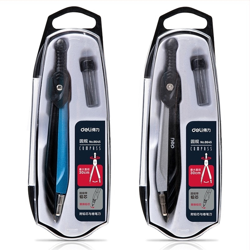 Deli 8645 set šestarova — metal, model 8645, paket 1 set