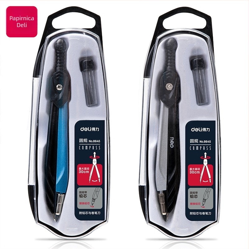 Deli 8645 set šestarova — metal, model 8645, paket 1 set