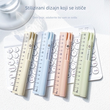 Tri u jednom: šestar i pravilo – plastični alat za crtanje, model Jy-8954-2, brend Little Fish