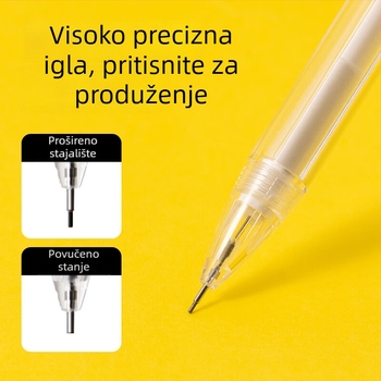 Deli VC211 metalni set za crtanje s kompasom, 8 dijelova