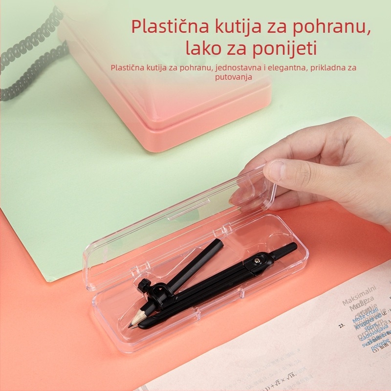 Šestar od metala, model 72159, uključuje 2B olovku
