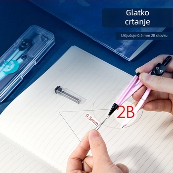 Deli 72154 metalni kompas za učenike, u kutiji