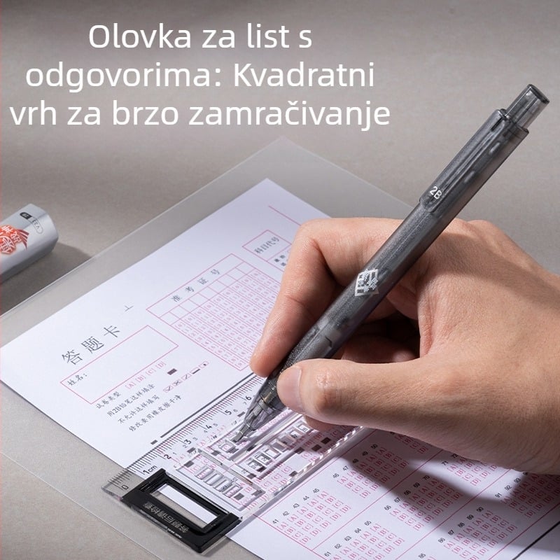 Deli SG33 ispitni set za crtanje, 15 dijelova: kompas, metalni alati za crtanje, gel pero