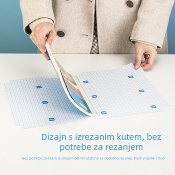 Deli 70593 Paket od 20 listova folije za omatanje knjiga, za razrede 3–6, vodootporan, mat tekstura, zaštitni omot za udžbenik