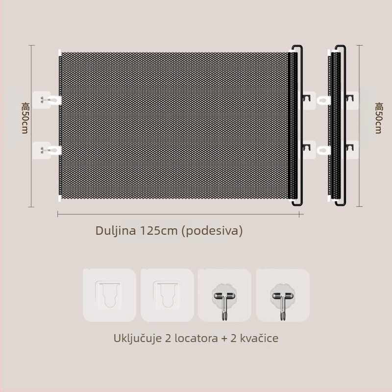 Jun Chang PVC Proširiva ograda za kućne ljubimce L3939 — barijera protiv bijega mačke, ulazna i izlazna vrata, mačja vrata