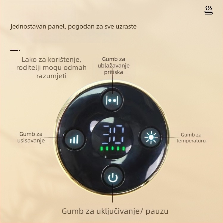 Električna meridijanska masažna četkica – kućna upotreba, alat za skrapiranje i lifting fascije, masaža nogu i cijelog tijela, USB napajanje, MK-916, 45–55°C, 2600 mAh, ABS