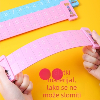 Yiyou plastično dvostrano dječje matematičko ravnalo za dekompoziciju brojeva, prvi razred, zbrajanje i oduzimanje do 10 i 20