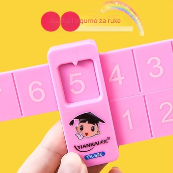 Yiyou plastično dvostrano dječje matematičko ravnalo za dekompoziciju brojeva, prvi razred, zbrajanje i oduzimanje do 10 i 20