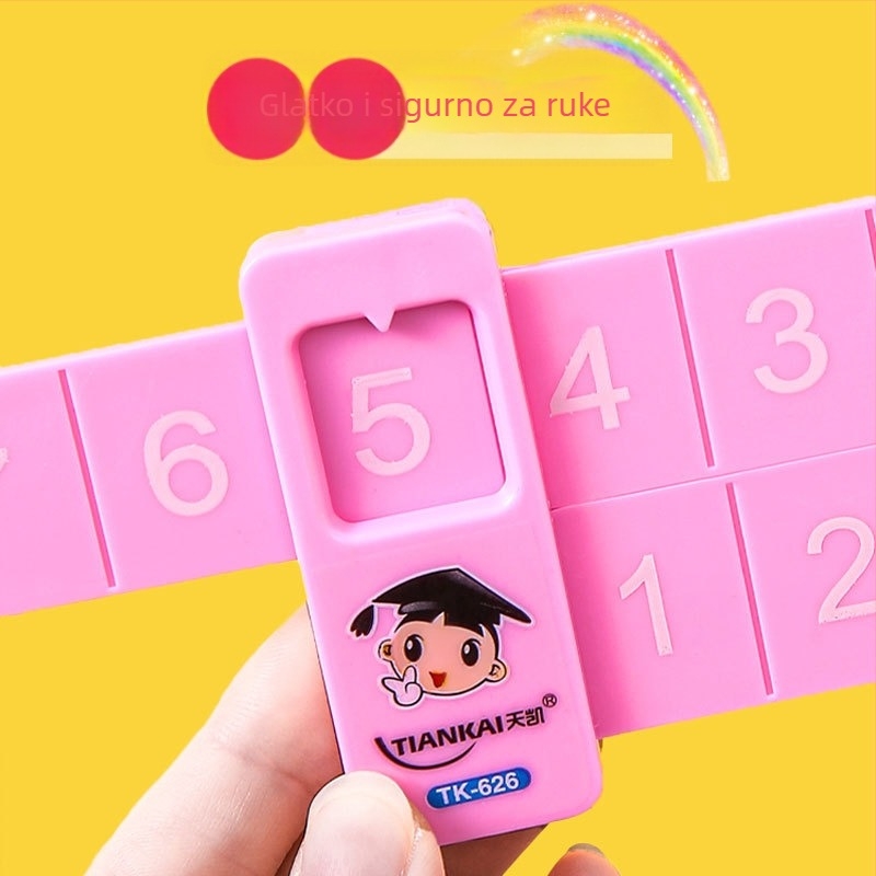 Yiyou plastično dvostrano dječje matematičko ravnalo za dekompoziciju brojeva, prvi razred, zbrajanje i oduzimanje do 10 i 20