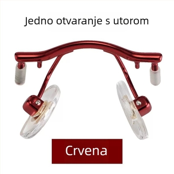 Aluminijska srednja nosna šipka za bezokularne naočale, vijak 1.8 s gumom zatvaračem, kompatibilna s jednim otvorom i univerzalnim dvostrukim otvorom