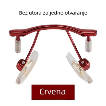 Aluminijska srednja nosna šipka za bezokularne naočale, vijak 1.8 s gumom zatvaračem, kompatibilna s jednim otvorom i univerzalnim dvostrukim otvorom