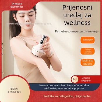 All-in-One stroj za scraping i cupping s meridijanskom četkom, USB napajanje, model Bb-005, kućište od ABS-a, baterija 1200mAh, neprekidno promjenjiva brzina