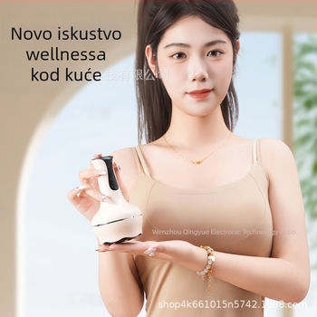 All-in-One stroj za scraping i cupping s meridijanskom četkom, USB napajanje, model Bb-005, kućište od ABS-a, baterija 1200mAh, neprekidno promjenjiva brzina