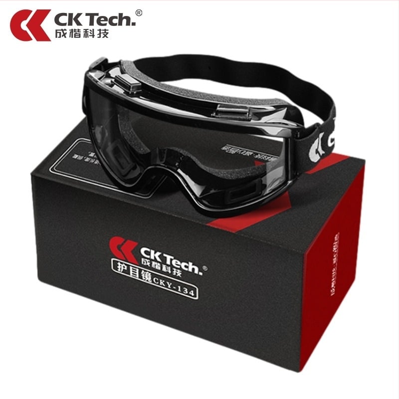 CKY-134FW Zaštitne naočale s anti-fog, otpornošću na prašinu i vjetar, otporno na prskanje i udarce; Materijal: PC; Debljina leće: 1 mm; Standard GB 14866-2006