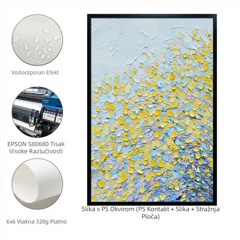 Bezramni platneni print – moderan stil, motiv osoba, inkjet ispis, dekor dnevnog boravka