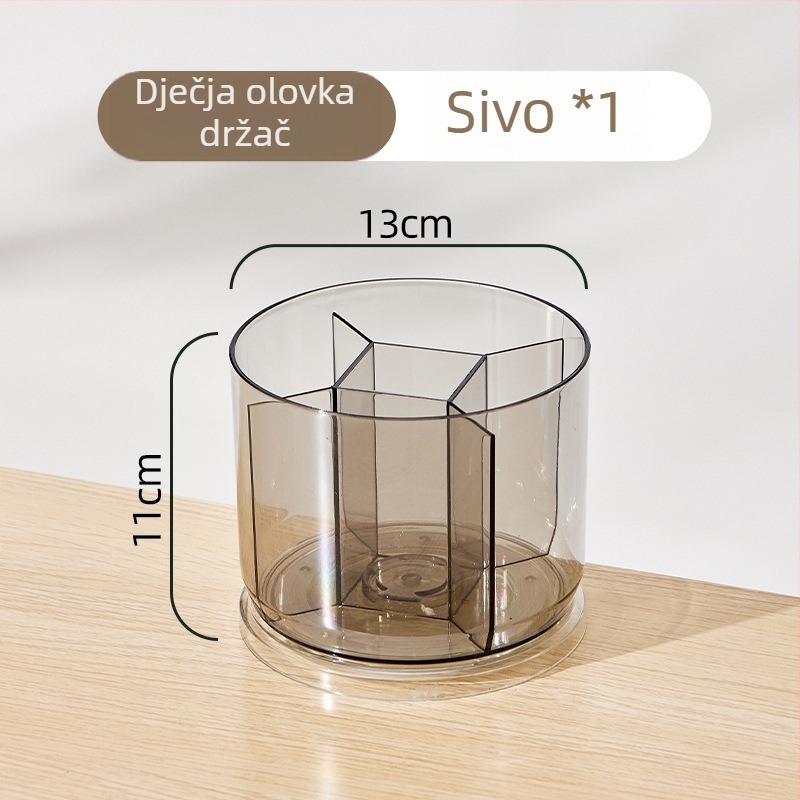 Okretni držač olovaka, kružnog oblika, PET materijal, Model 2242, Prilagodljiv logotip