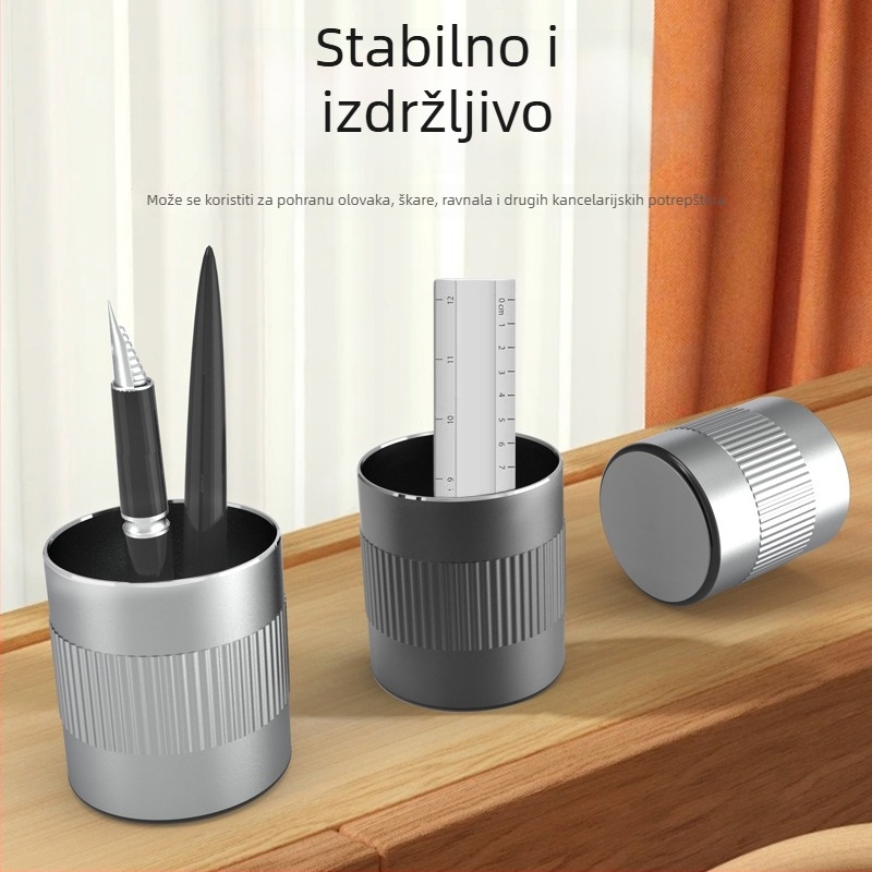 Okrugli držač olovke od aluminijske legure, mogućnost logotipa, model P80