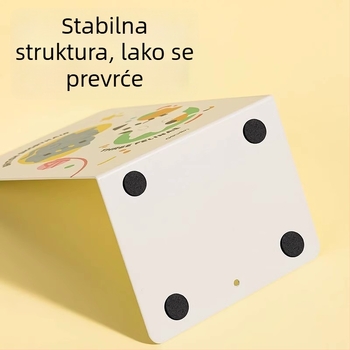 Deli TB650 metalni stolni stalak za knjige s preslatkim crtanim dizajnom, 750 g