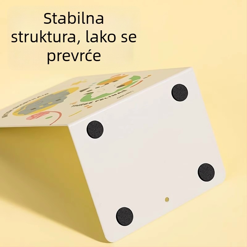 Deli TB650 metalni stolni stalak za knjige s preslatkim crtanim dizajnom, 750 g