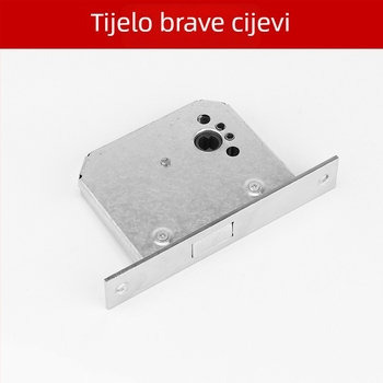 Ručka za protupožarna vrata od nehrđajućeg čelika s okruglim cilindričnim profilom – CB-SIA, ručka s mehanizmom zaključavanja za protupožarna vrata i hodnike, moderni minimalistički dizajn