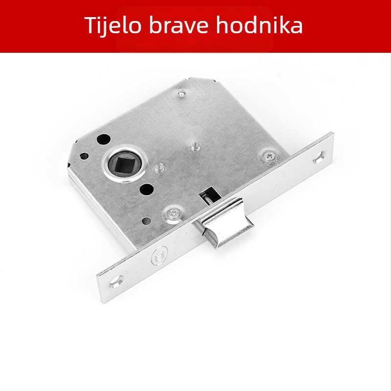 Ručka za protupožarna vrata od nehrđajućeg čelika s okruglim cilindričnim profilom – CB-SIA, ručka s mehanizmom zaključavanja za protupožarna vrata i hodnike, moderni minimalistički dizajn