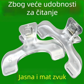 Akrilni klip za bilješke i knjige, plastična konstrukcija, za učenike