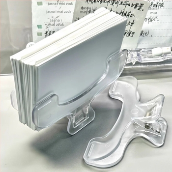 Akrilni klip za bilješke i knjige, plastična konstrukcija, za učenike