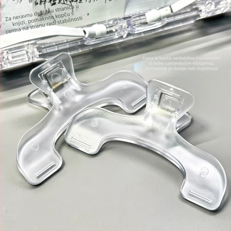 Akrilni klip za bilješke i knjige, plastična konstrukcija, za učenike