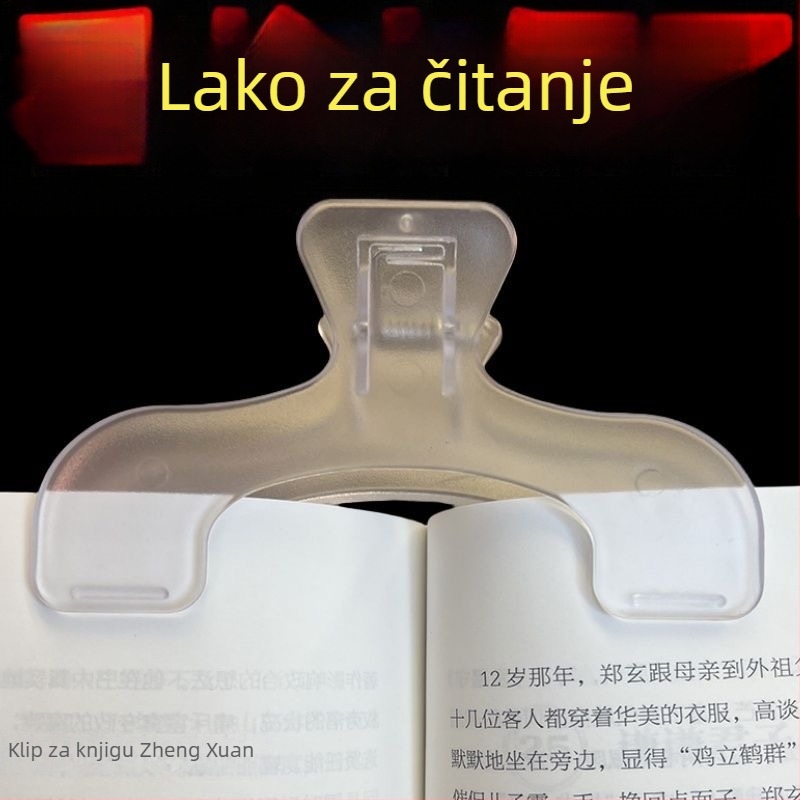 Akrilni klip za bilješke i knjige, plastična konstrukcija, za učenike