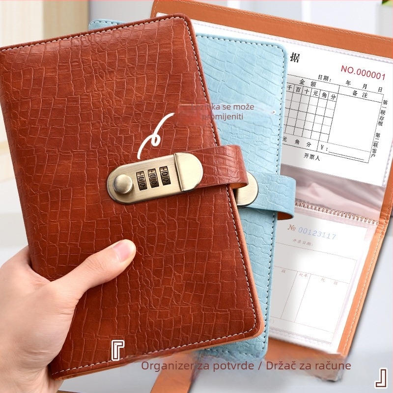 Hongyang Crocodile Pattern Password-Lock Money Book, PU Materijal, Model 11, Mogućnost ispisa logotipa