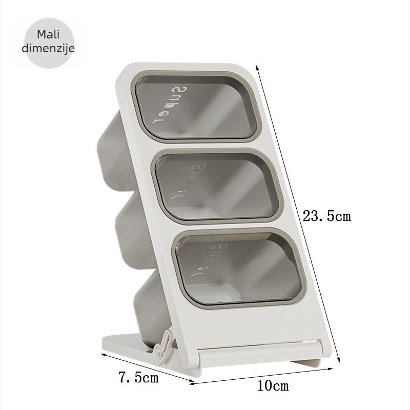 Plastični organizator za olovke s pregradama, 2L kapacitet, model GZ-8801, crtani slatkog stila