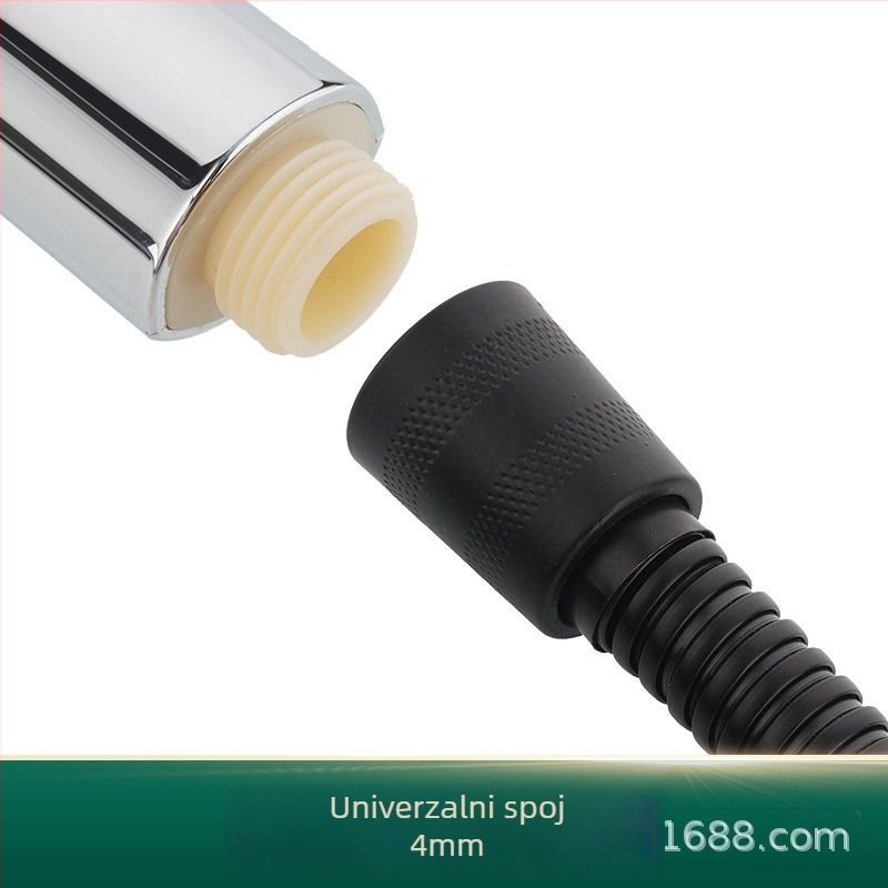 Tuš cijev s bakrenim jezgrom, PVC cijev za tuš, Model 001, ručna montaža navijanjem