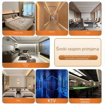 Zidni panel od furnira s bambusovim ugljem — bez šavova, dekorativni zidni panel, model furnira